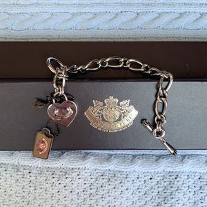NIB Juicy Couture silver charm bracelet